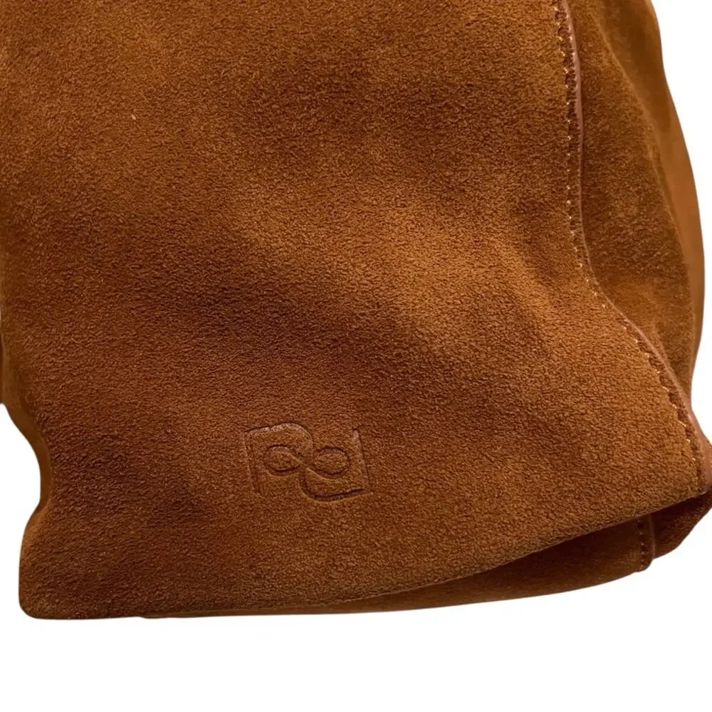 Reformation Vittoria Medium Tote Brown Suede Leather Shoulder Bag- NEW NWT